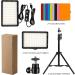 Professional Photography Video Lighting Kit with 70 LEDs, Color Filter - Perfect for Studio, Streaming, YouTube, TikTok, Portrait Shooting - Black - Buy Online on GoSupps.com