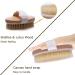 Ithyes 2PCS Dry Brushing Body Brush Set - Natural Bristle Exfoliating Bath Brushes for Skin Renewal, Cellulite Reduction, and Lymphatic Function Improvement - Buy Online on GoSupps.com