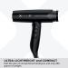 Gamma Pi Srl GAMMA+ XCELL S Ionic hairdryer 290 g ultralight hairdryer with antibacterial effect quiet Smart Memory LED interface selfcleaning technology Schuko plug matt black SCHUKO plug matt black - Buy Online on GoSupps.com