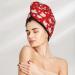 Shop Hair Towel Wrap & Turban: Quick Drying Hair Towel with Button (Maple Leaves) - Fast International Shipping - Buy Online on GoSupps.com