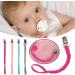 Personalized Handmade Pacifier Chain | Eitz Ngxq Baby Nipple Clip | Rose Color Pacifier Rope - Perfect for International Shipping - Buy Online on GoSupps.com