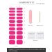 Buy Semi Cured Gel Nail Strips - Classic Hot Pink | 20 PCS Gel Nail Stickers | Salon Quality & Easy to Use | UV Light Required - Buy Online on GoSupps.com