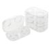 Partykindom 4er box Contact lens container make-up kits cleaning set glasses box glasses case contact lens holder for contact lenses.