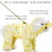 Mitili Cute Puppy Dog Raincoat Four-Legged Waterproof Small Medium Dogs Pet Poncho Clothes Yellow S(Back Length 10-12) - Buy Online on GoSupps.com