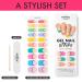 MOYOU LONDON Semi-Cured UV Gel Strips - 20 Pieces | Salon Quality Jungle Gold Nail Foils for Stunning Manicures | International Shipping Available - Buy Online on GoSupps.com