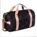 Women's Gym Bag with Shoe Compartment & Wet Pocket | Durable Lightweight Duffle Bag with Motivational Quote | Perfect for Exercise & Overnight Trips | Rose/Black Diamond Design - Buy Online on GoSupps.com