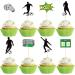 Soccer Cake topper and Cupcake topper Soccer Birthday Party Decorations Sport Birthday Decorations for Boys Girls Birthday Party Supplies 1*cake Topper+8*cupcake Topper - Buy Online on GoSupps.com