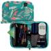 Sugar Medical - Deluxe Universal Diabetes Supply Bag - Secure Carrying Bag for Diabetic Essentials w/Test Strip Disposal Pocket and ID Window (Beach Floral)