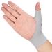 Willcom Elastic thumb wrist splint compression lifter for women and men - 2 pieces soft tissue thumb glove lining for light arthritis pain relief protector (s) s gray