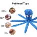 CPYOSN No Stuffing Crinkle Plush Dog Toy | Durable Interactive Toy for Small & Medium Dogs | Purple & Blue - Buy Online on GoSupps.com