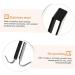 GLEAVI Door Hook Frameless Shower Door Jacket Hooks Purse Hook Over Coat Hooks for Door Wallet Double Sided 17X10CM Black - Buy Online on GoSupps.com