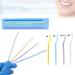 Homury lightening tooth surface tooth sandpaper: tooth resin grinding paper 60 pieces/pack with 4 dent polishing set deep cleaning oral hygiene dental strips for polishing your teeth