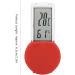 Reptile Terrarium Thermometer & Hygrometer - Digital LCD Temperature & Moisture Meter with Suction Cup for Pet Habitat (Red) - Buy Online on GoSupps.com