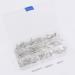 Rustark 120Pcs Silver Pin Back Clasp Brooch Set for Badge Crafts and Jewelry Making - 3 Sizes (Small/Medium/Large) - Buy Online on GoSupps.com