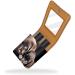 Travel Lipstick Organizer Case | Portable Makeup Bag with Mirror | Black & Gray Puppies Design - Buy Online on GoSupps.com