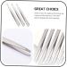 Minkissy 3-Set Stainless Steel Eyebrow Tweezers & Clips | Precision Hair Removal Tools for Perfect Brows - Buy Online on GoSupps.com