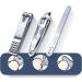 nail kit manicure set Stainless Steel Manicure Kit for Men & Women with Plastic Storage Box Portable Professional Finger & Toe Nail Kit (Color : B) (Color : Silver) - Buy Online on GoSupps.com
