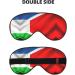 Costa Rica Flag Double-Sided Sleep Eye Mask | Comfortable Soft Blindfold with Adjustable Strap | Light Blocking Sleep Aid - Buy Online on GoSupps.com