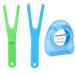 Dental Floss Holder Set - 2PCS Interdental Cleaning Tool for Oral Hygiene | Perfect for Families Hotels & Travel - Buy Online on GoSupps.com