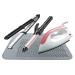 2-Pack Heat Resistant Mats for Styling Tools 9 x 6.5 - Food Grade Silicone Grey & Pink - Buy Online on GoSupps.com