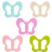 PREMYO Butterfly Teething Ring - BPA Free Silicone Cooling Teething Aid for Babies - Pink | Relieve Teething Pain - Buy Online on GoSupps.com