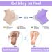 2 Pairs Moisturizing Socks Gel Heel Socks Toe Open Socks Relieve Heel Pain Comfortable Soft Vented Moisturizing Socks Suitable for Male and Female Day Night Care Skin Dry Cracked High Heel Purple_Skin - Buy Online on GoSupps.com