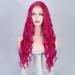 24 inch Hot Pink Cosplay Long Curly Wig - Heat Resistant Synthetic Lace Wig for Women - Perfect for Halloween, Christmas, and New Year Parties - Buy Online on GoSupps.com
