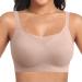 BH Sexy Women Bustier Women Big Breasts Minimizer Bhs Stretlable Seamless Push-Up Bh Reflection Hillless Sports Bhs Soft Airy T-Shirt BH Modern Sexy Still BH Classic single-color M beige