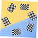 Cabilock 48pcs Checkered Flag Stick Black and White Fruit Decor Racing Flag Ice Cream Decor Flag Pole Topper Chequered Flag Car Trim Paper Cups Checkered Flag Toppers Bamboo Cake Lattice Black 48pcs - Buy Online on GoSupps.com