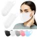 Fabric mask 10 pieces white for older children adolescents adults mouth protection mask washable makeshift mask everyday mask facial mask women men
