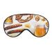 Traditional Oktoberfest Food Beer Sleep Mask Eye Cover for Sleeping Blindfold with Adjustable Strap Blocks Light Night Travel Nap for Men Women