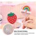 Heallily Portable Rainbow Handheld Makeup Mirror - Cute & Colorful Vanity Mirror for Girls & Women - Travel-Friendly Gift - Buy Online on GoSupps.com