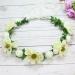 hgnxa Elegant Flower Hairband Bride Flower Crown For Wedding Party Supply Flower Garlands Crown Hair Wreath for Women Milky white - Buy Online on GoSupps.com