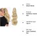 Silk-co 18inch Bleach Blond Long Curly Ponytail Extensions Claw on Synthetic Clip in Hairpiece Pony Tail Extension 18inch (Pack of 1) Bleach Blond - Buy Online on GoSupps.com