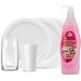 Well Done by St. Moritz Premium Dishwashing Liquid 28oz Pack of 3 with Pump Dispenser Yellow Citrus Original Green and Pink - Buy Online on GoSupps.com