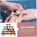 Baluue 96 Boxes Nail Crystal Powder Acrilicos De U as Neon Acrylic Pigment Powder for Nails Dip Powder Pp - Buy Online on GoSupps.com