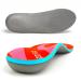Arch Support Sports Insoles Relieve Foot Fatigue Unisex Suitable Variety Shoe Types(Size:UK 9 Length:11.02" Red) UK-9-28CM--11.02" Red