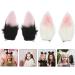DUJIAOSHOU 2 Pairs Alligator Hairpins Bunny Ears Women Bunny Hair Clips Cosplay Rabbit Ear Headdress Hair Clip Accessories Plush Aldult