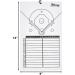 Murray Sporting Goods Dry Erase Baseball Coaches Clipboard - White | Coach Lineup Board for Baseball & Softball | Ideal Coaches Gift - Buy Online on GoSupps.com