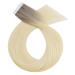 Moresoo Virgin Tape-In Extensions - Real Hair Ombre Ash Blonde to Platinum Blonde | 40cm 5PCs 10g #19T60 - Buy Online on GoSupps.com