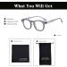 LJCZKA Blue Light Blocking Glasses for Men & Women - Retro Small Round Frame Eyeglasses for Anti Eyestrain - Clear Frame Style - Buy Online on GoSupps.com