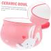Alipis 2pcs Breakfast Handle Bowl Salad Bowl Kitchen Accessories Ceramic Bowl Cutlery Set Child Household - Buy Online on GoSupps.com