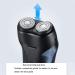 Rechargeable Waterproof IPX7 Electric Shaver for Men - Wet & Dry Rotary Razor with Pop-up Trimmer | Ideal Gift - Buy Online on GoSupps.com