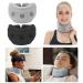 Minzhi 2-Piece Neck Bandage & Pain Relief Set | Adjustable Socket Break | Comfort & Support for Men & Women (Gray + Black) - Buy Online on GoSupps.com