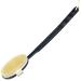 OWIIZI Black Bath Brush Wooden Curved Long Handle Body Brush for Exfoliating  Natural Bristle Shower Scrubber for Back Use Wet or Dry 18.1 Curved Handle