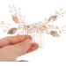 ifundom Hair piece side hair comb Miss crystal headgear elegant bridal headpiece grace hair hair wedding decor hair accessories for women hair accessories hairpin Metal modeling leaf - Buy Online on GoSupps.com