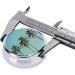 Buy Palm Tree Round Pill Box - 3 Compartment Travel Organizer for Vitamins & Medications | Portable Mini Decorative Pill Case - Buy Online on GoSupps.com