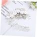 Ipetboom Wedding Rhinestone Wedding Headpiece Hair Combs for Women Rhinestone Bridal Comb Bridal Hairpin Pearl Hair Barrettes Bridal Headpieces for Wedding Tiara Bride Accessories Sweet - Buy Online on GoSupps.com