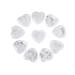 Crystear's heart stone 10 pcs mountain crystal heartstones 20mm heart -shaped hand flatterer carved Herzstein thumbs stone crystal healing stone lucky charm