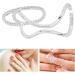 Fingernail Opening Rings Nail Decoration Finger Tip Rings Adjustable Fashionable Fingernail Jewelry Decorations Fingernail Protective Fingernail Opening Ring BandsRings(3048 Platinum) - Buy Online on GoSupps.com